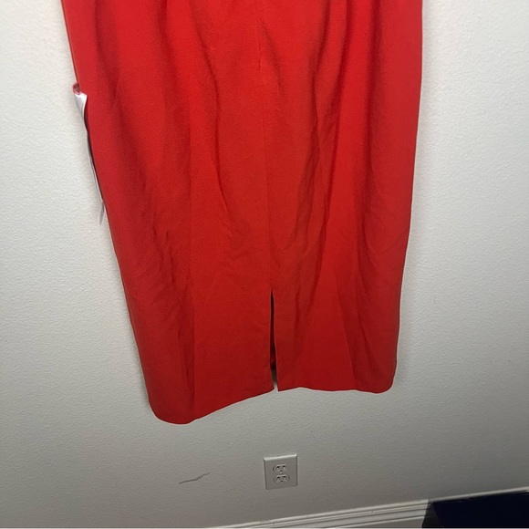 Dress the Population Orange Off-Shoulder Midi Dress - Picture 12 of 12